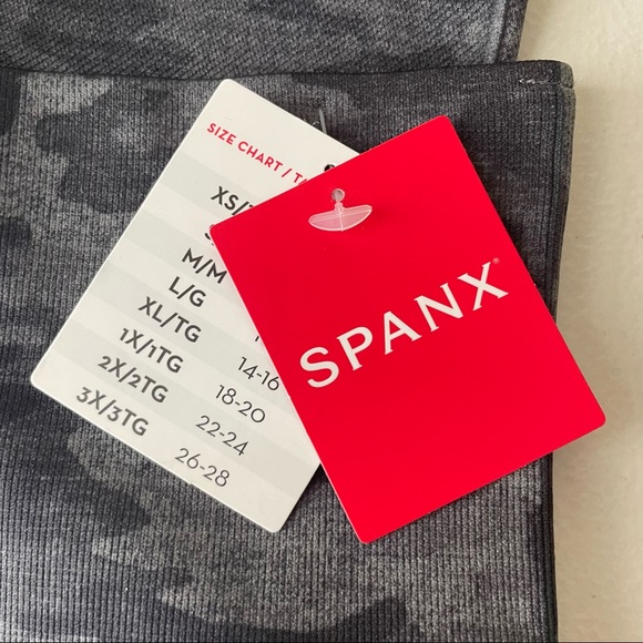 SPANX NWT LOOK AT ME NOW HIGH RISE SEAMLESS LEGGINGS HEATHER CAMO EXTRA SMALL - Picture 6 of 8